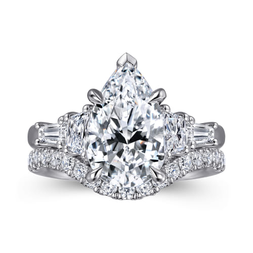 14K White Gold Diamond Matching Wedding Band