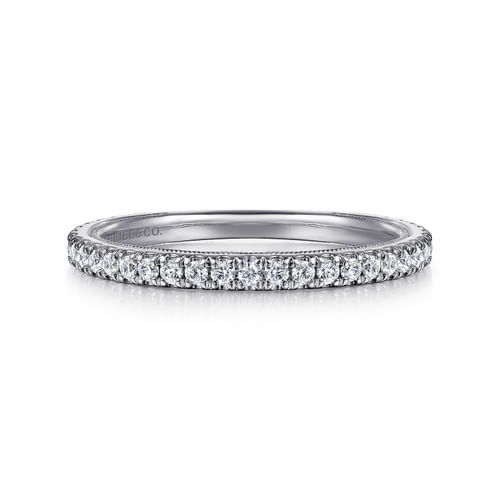 14K White Gold Diamond Matching Wedding Band