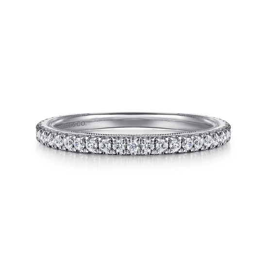 Gabriel - 14K White Gold Diamond Matching Wedding Band