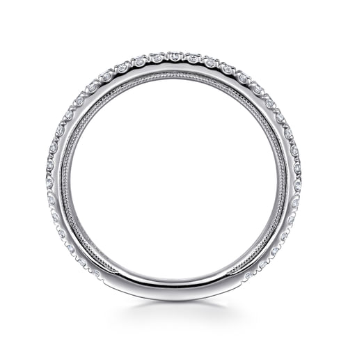 14K White Gold Diamond Matching Wedding Band