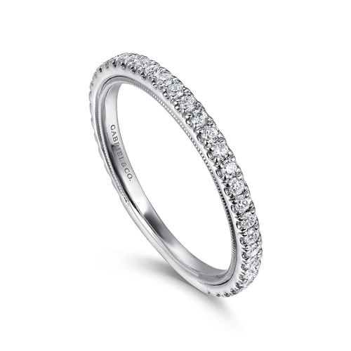14K White Gold Diamond Matching Wedding Band