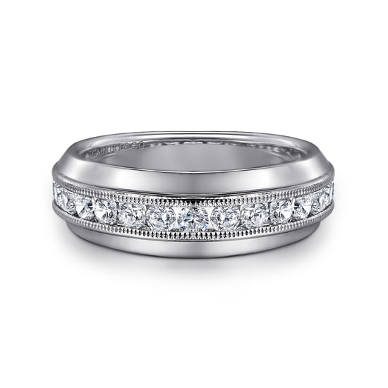 Gabriel - 14K White Gold Diamond Matching Wedding Band