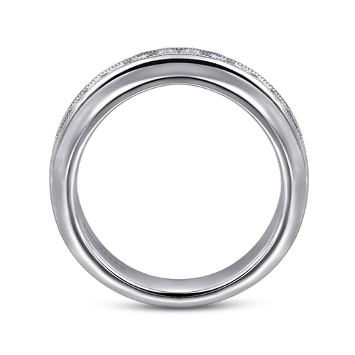 14K White Gold Diamond Matching Wedding Band