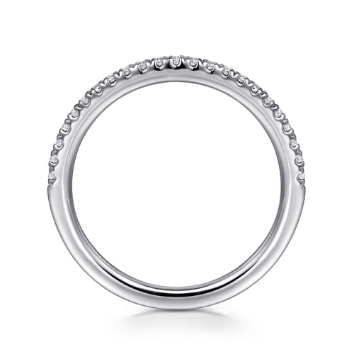 14K White Gold Diamond Matching Wedding Band