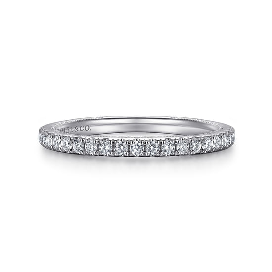 Gabriel - 14K White Gold Diamond Matching Wedding Band