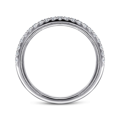 14K White Gold Diamond Matching Wedding Band