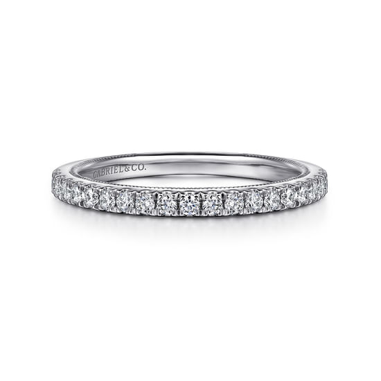 Gabriel - 14K White Gold Diamond Matching Wedding Band
