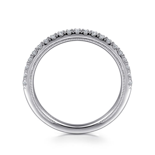 14K White Gold Diamond Matching Wedding Band