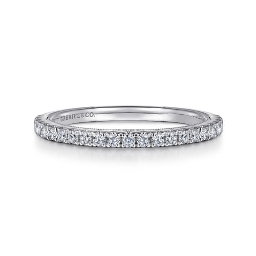 14K White Gold Diamond Matching Wedding Band
