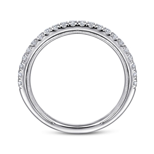 14K White Gold Diamond Matching Wedding Band