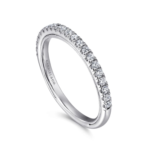 14K White Gold Diamond Matching Wedding Band