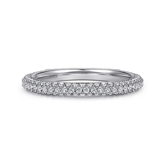 Gabriel - 14K White Gold Diamond Matching Wedding Band