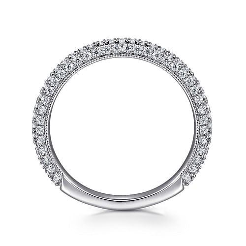 14K White Gold Diamond Matching Wedding Band