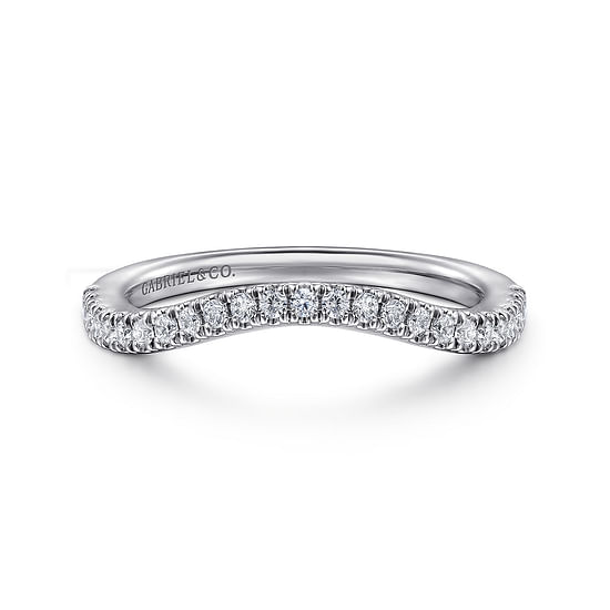 Gabriel - 14K White Gold Diamond Matching Wedding Band