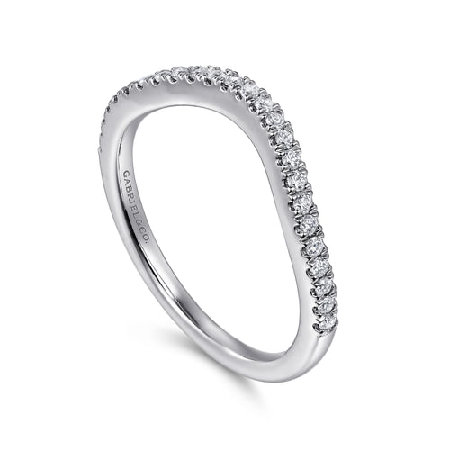 14K White Gold Diamond Matching Wedding Band