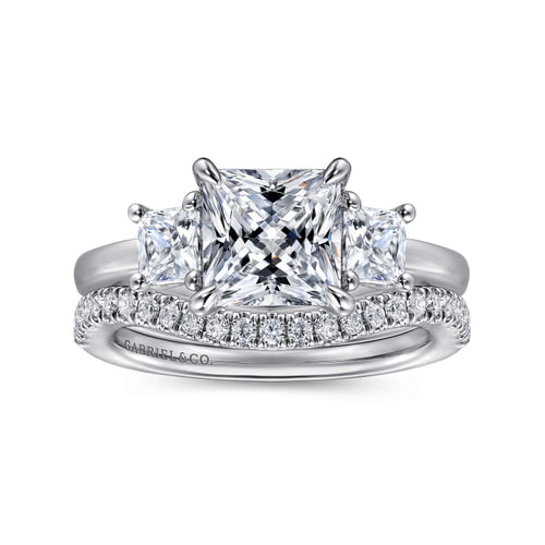 14K White Gold Diamond Matching Wedding Band