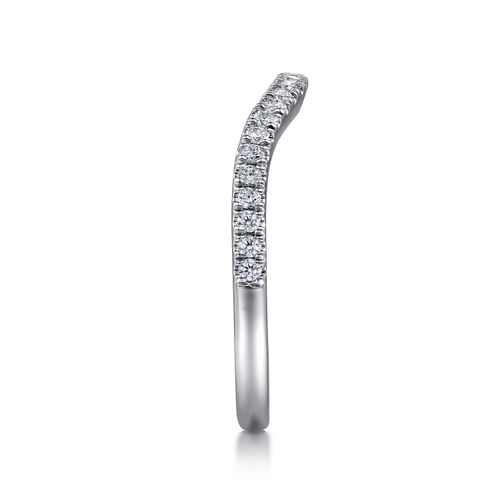14K White Gold Diamond Matching Wedding Band