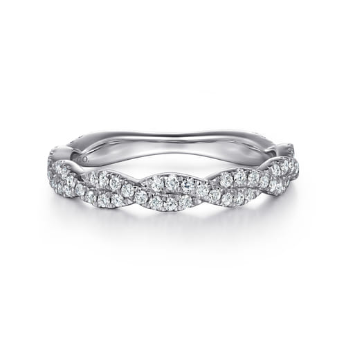 14K White Gold Diamond Matching Wedding Band