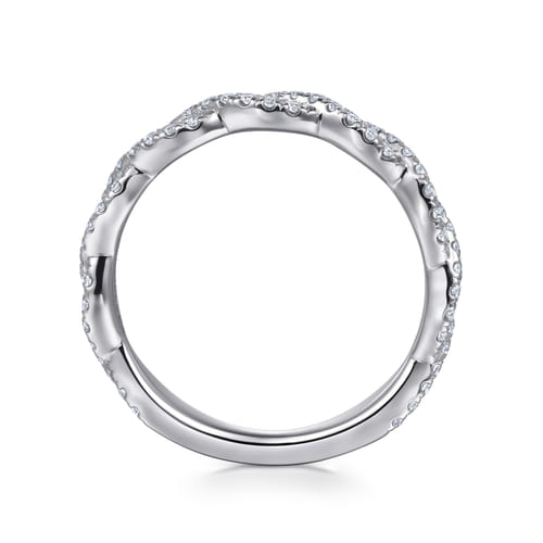14K White Gold Diamond Matching Wedding Band