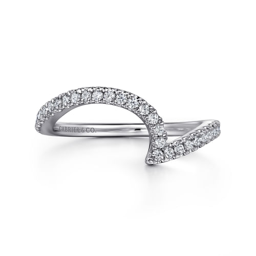 14K White Gold Diamond Matching Wedding Band
