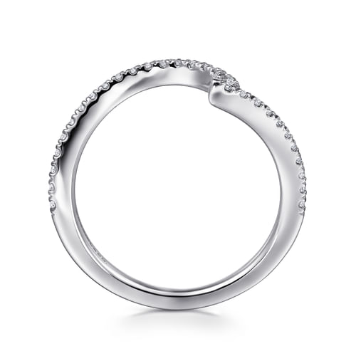 14K White Gold Diamond Matching Wedding Band