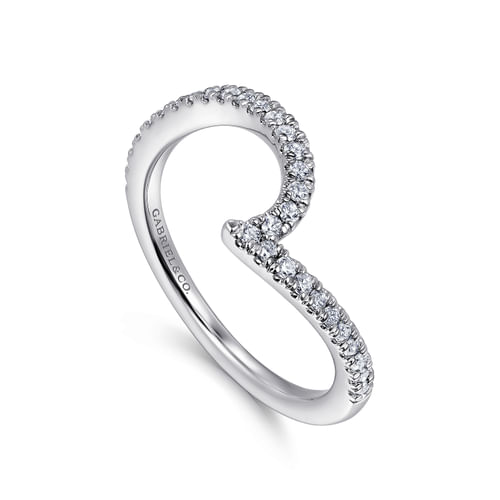 14K White Gold Diamond Matching Wedding Band