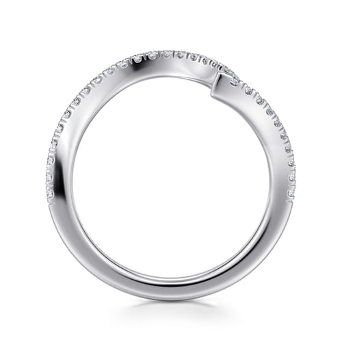 14K White Gold Diamond Matching Wedding Band