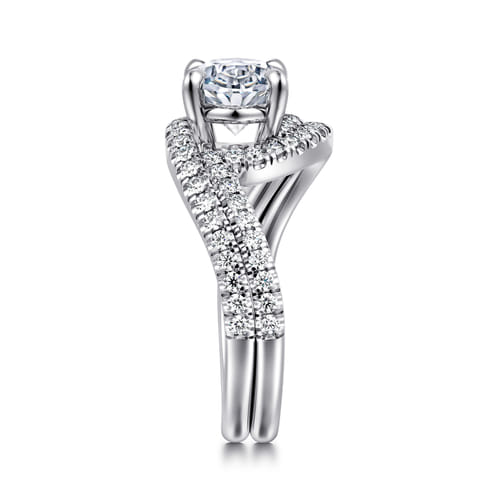 14K White Gold Diamond Matching Wedding Band