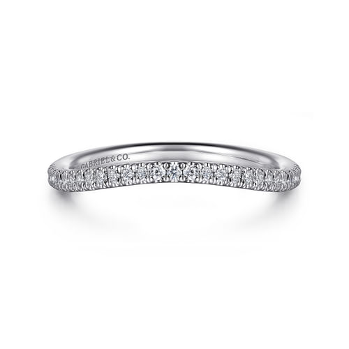 14K White Gold Diamond Matching Wedding Band