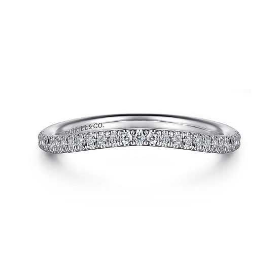 Gabriel - 14K White Gold Diamond Matching Wedding Band