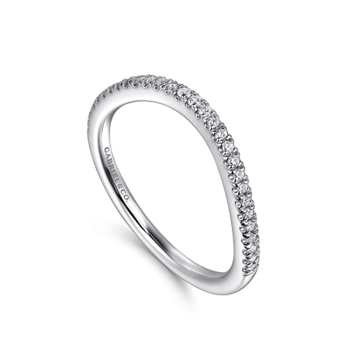 14K White Gold Diamond Matching Wedding Band