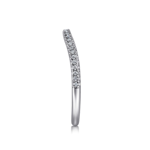 14K White Gold Diamond Matching Wedding Band
