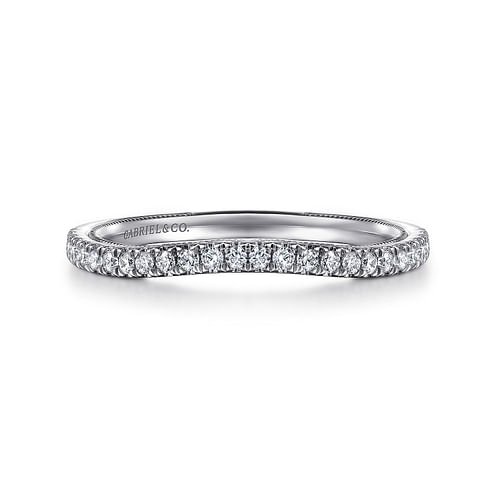 14K White Gold Diamond Matching Wedding Band