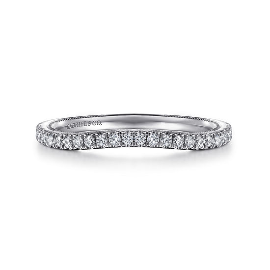 Gabriel - 14K White Gold Diamond Matching Wedding Band