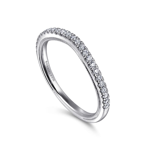 14K White Gold Diamond Matching Wedding Band