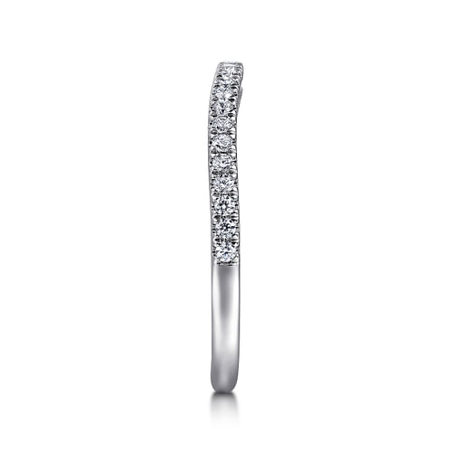 14K White Gold Diamond Matching Wedding Band