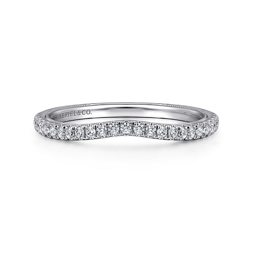 14K White Gold Diamond Matching Wedding Band