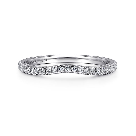 Gabriel - 14K White Gold Diamond Matching Wedding Band