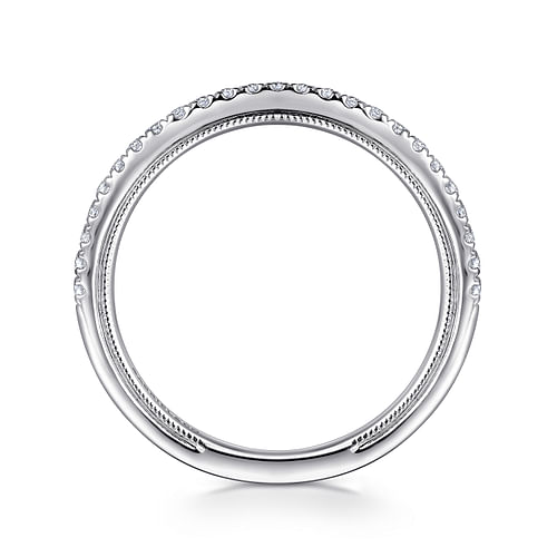 14K White Gold Diamond Matching Wedding Band