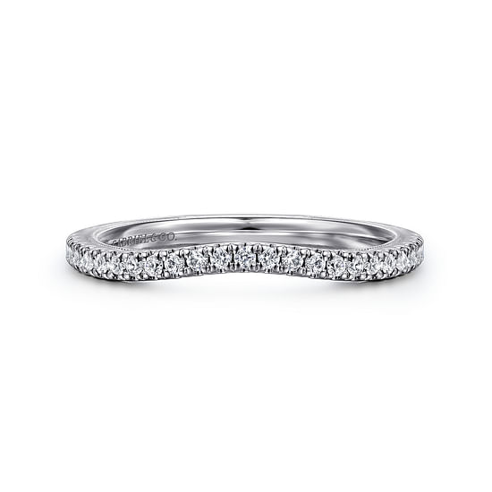 Gabriel - 14K White Gold Diamond Matching Wedding Band