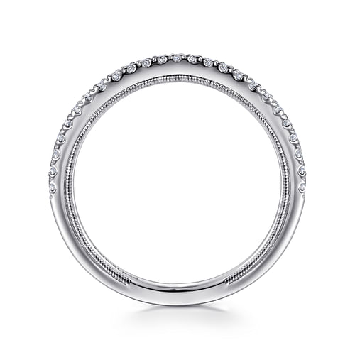 14K White Gold Diamond Matching Wedding Band