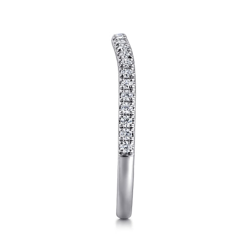 14K White Gold Diamond Matching Wedding Band