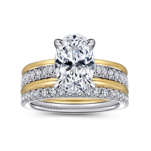 14K White Gold Diamond Matching Wedding Band
