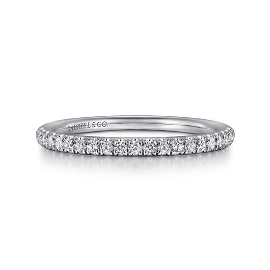 Gabriel - 14K White Gold Diamond Matching Wedding Band