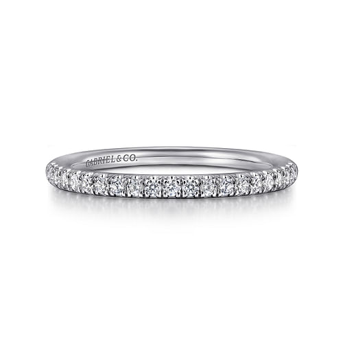 14K White Gold Diamond Matching Wedding Band