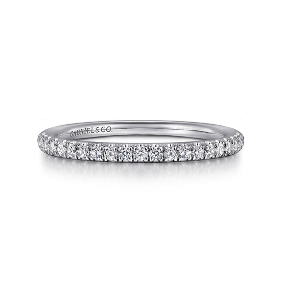 Gabriel - 14K White Gold Diamond Matching Wedding Band