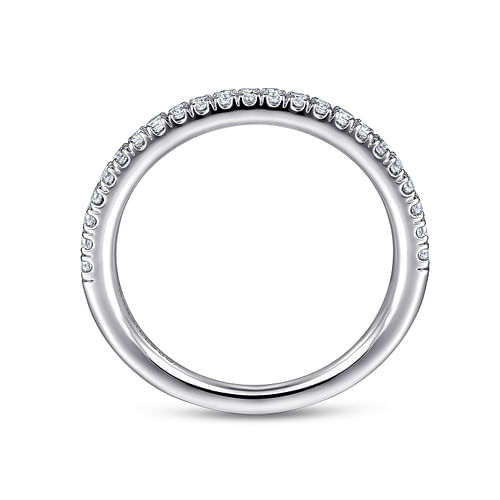 14K White Gold Diamond Matching Wedding Band
