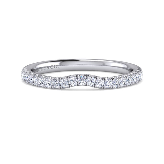 Gabriel - 14K White Gold Diamond Matching Wedding Band