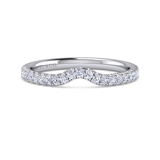 Gabriel - 14K White Gold Diamond Matching Wedding Band