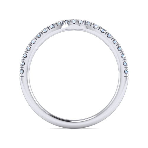 14K White Gold Diamond Matching Wedding Band